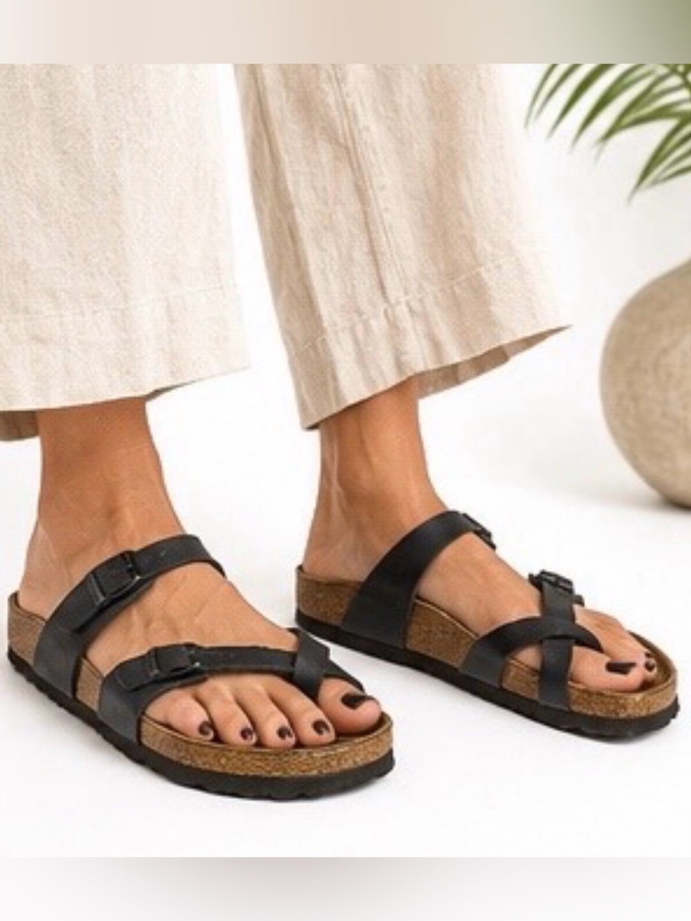 Birkenstock Mayari Black Birko-Flor Women's Sandals EU 38 US 8 Unisex